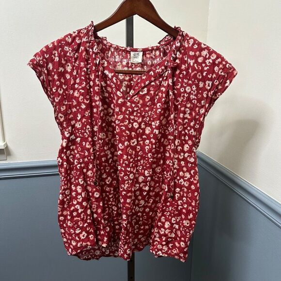 Good Hart Tops - Good Hart by Matilda Jane Floral Print Popover Shirt Top Blouse Large